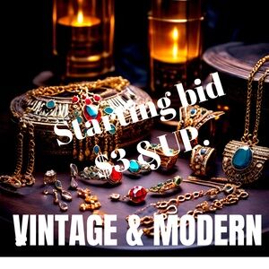 Vintage jewelry $3-$,$15 min purchase required